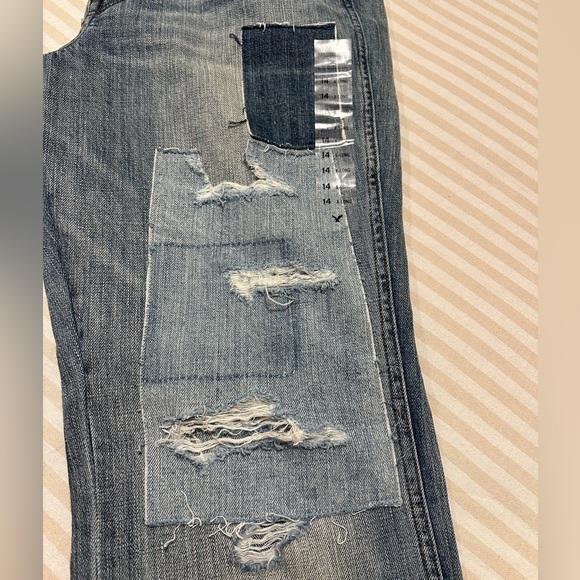 American Eagle Vintage Hi-Rise Flare Jeans 14 X-Long - Picture 8 of 11